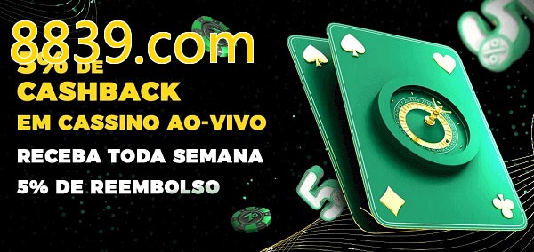 Promoções do cassino ao Vivo 8839.com